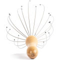 Wooden handle head massage head massager spider